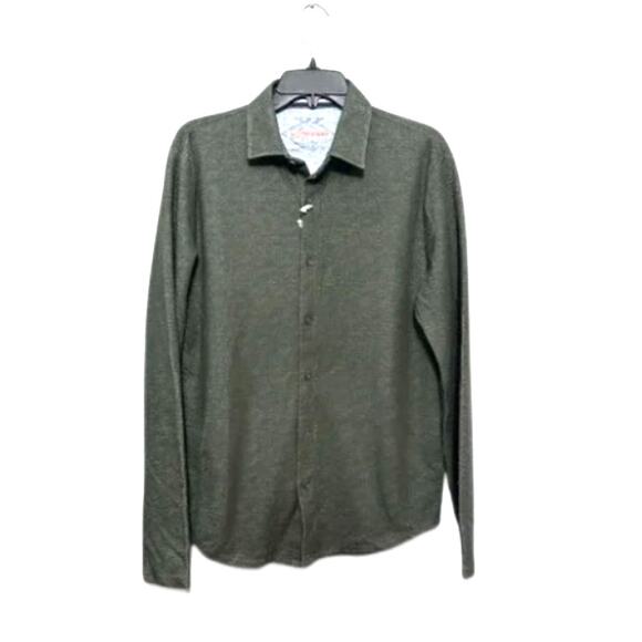 Vintage Original Up Shirt Long Sleeve Weatherproof Breathable Green Small NWOT - Picture 1 of 8